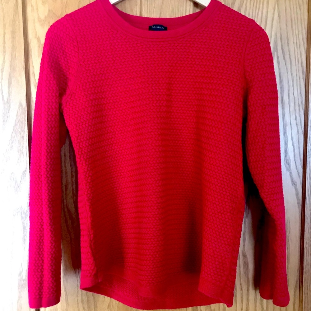Talbots Red Sweater, size M, excellent condition